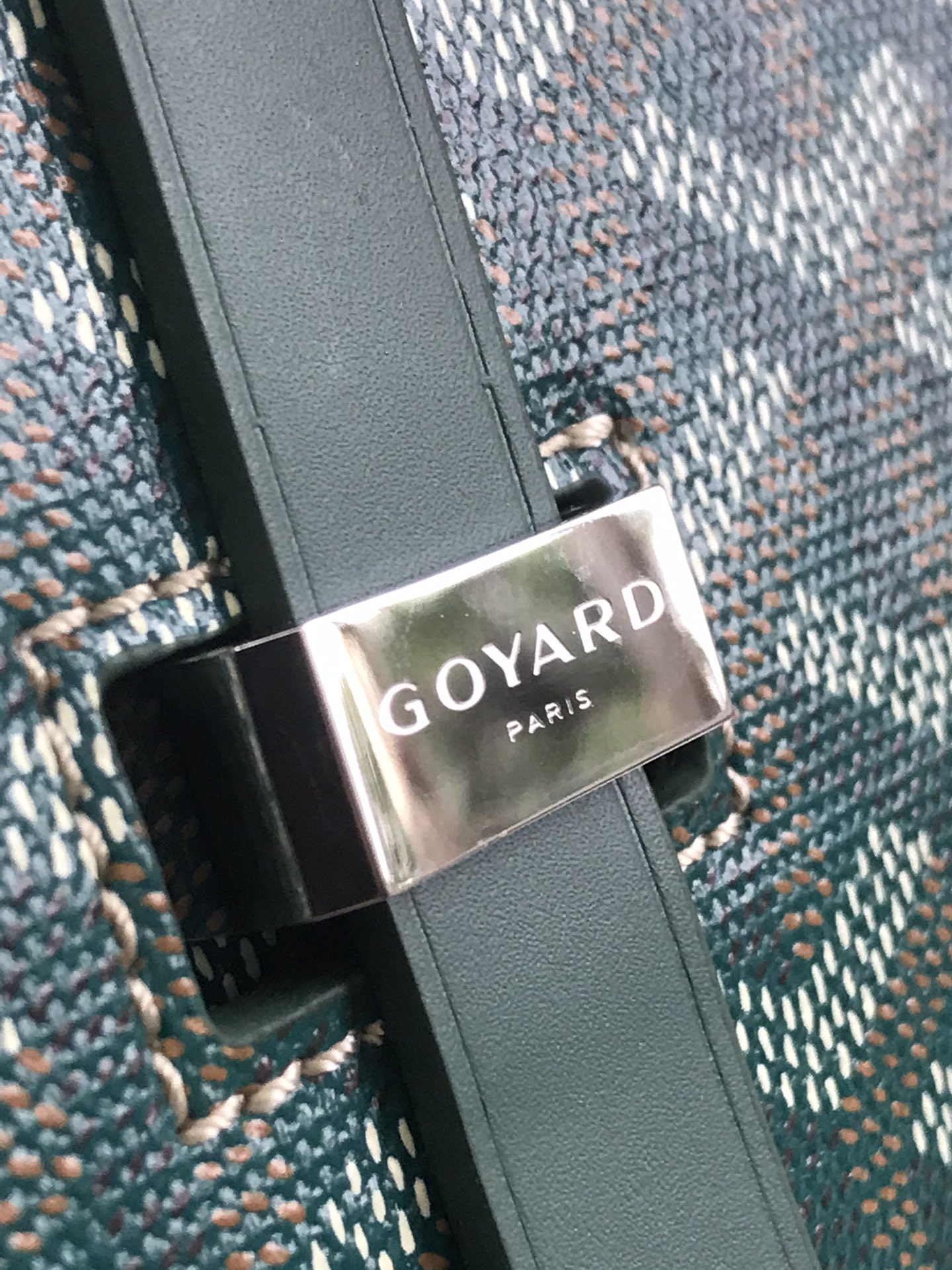 Goyard Belvedere II Messenger Bag Coated Canvas MM green