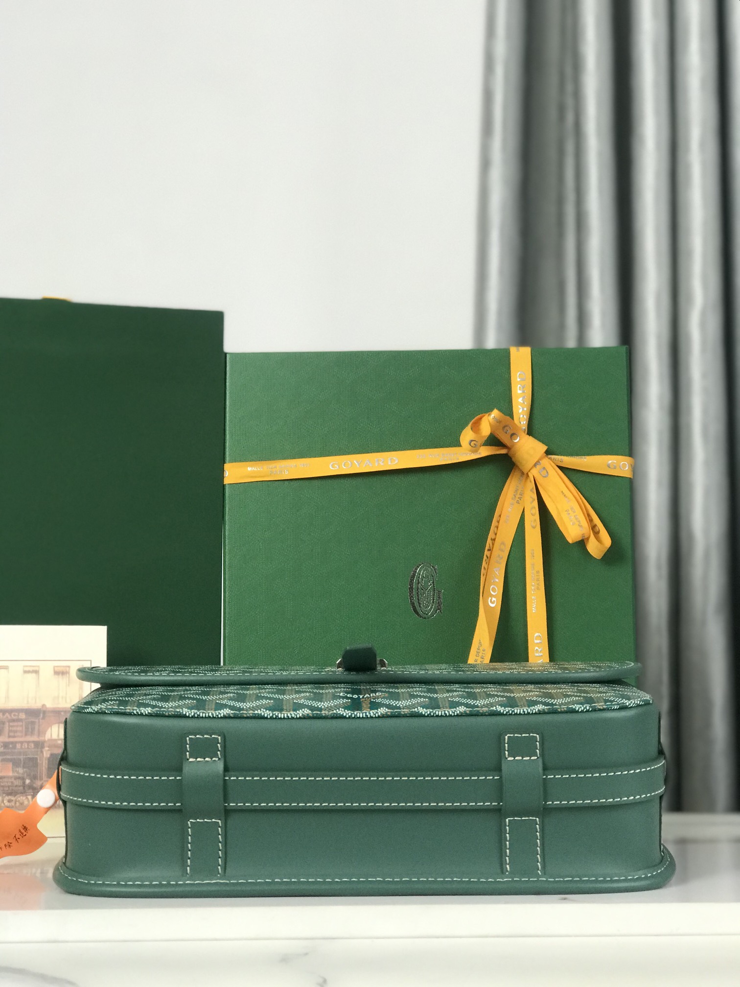 Goyard Belvedere II Messenger Bag Coated Canvas MM green