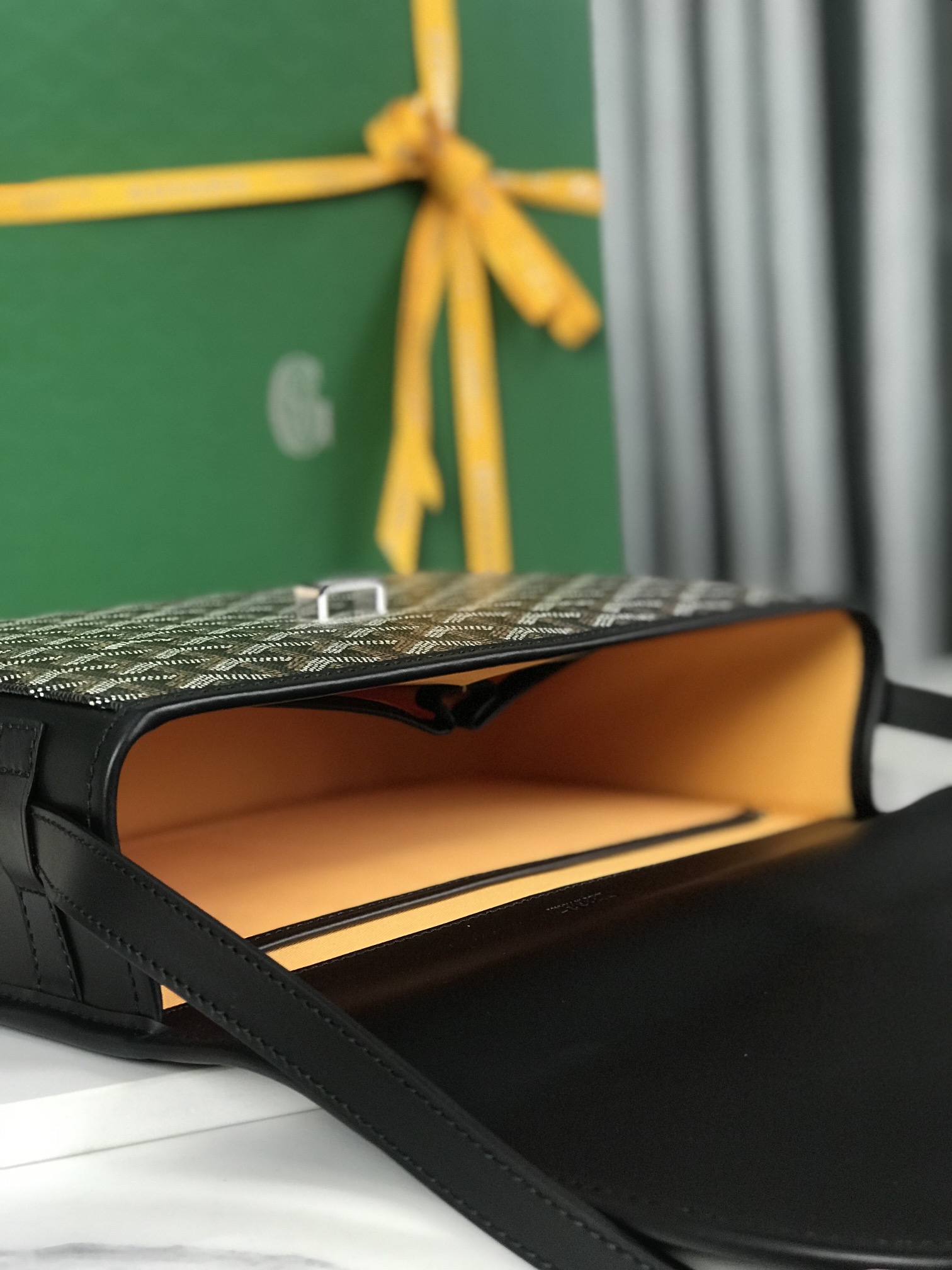 Goyard Belvedere II Messenger Bag Coated Canvas MM Black