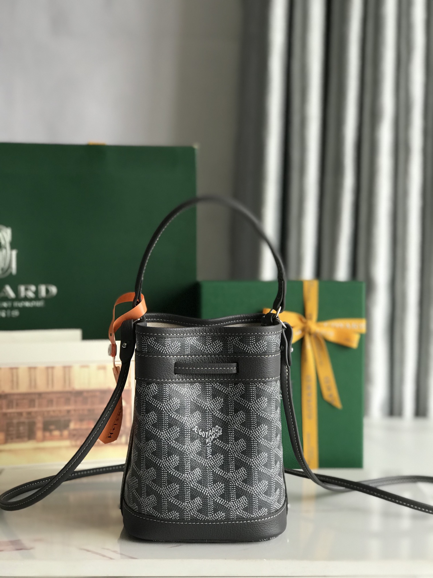 Buy Goyard Petit Flot Mini Bucket Bag Black
