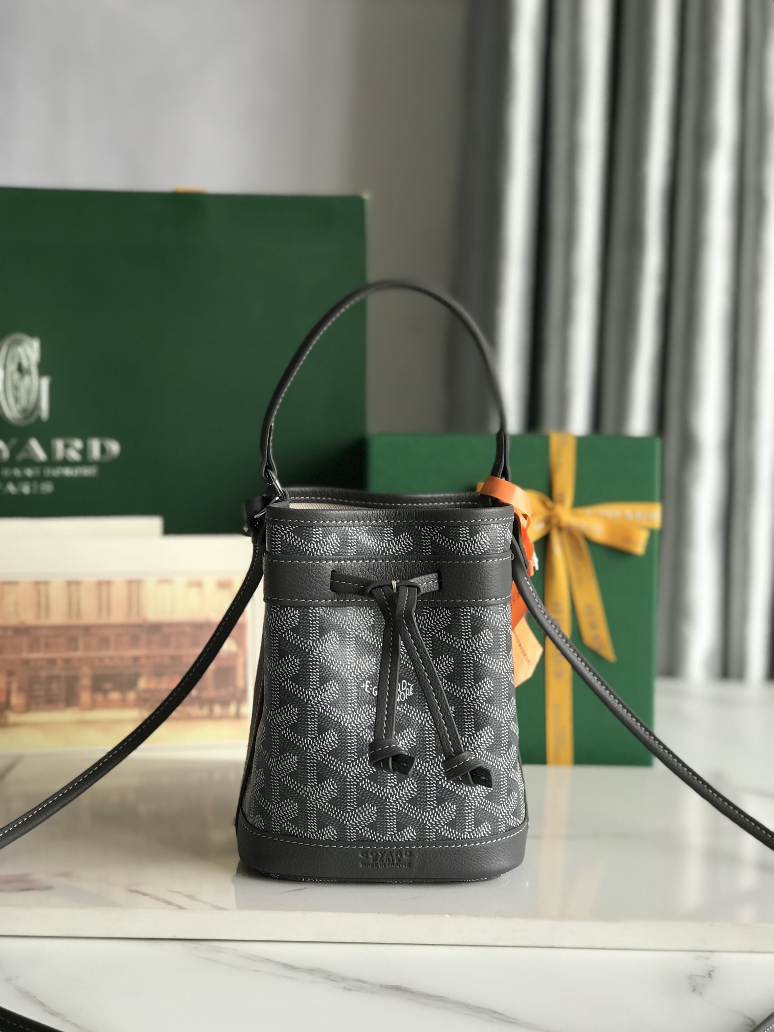 Buy Goyard Petit Flot Mini Bucket Bag Black