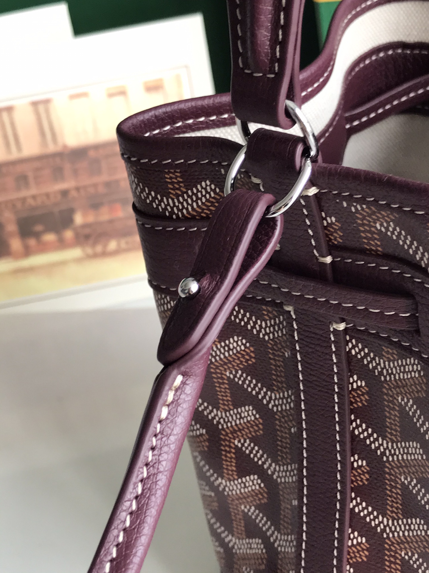 Goyard Petite Flot Bucket Bag BurgundyTan 139758379 |
