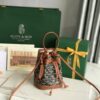 GOYARD Goyardine Petit Flot Mini Bucket Bag Black Gold