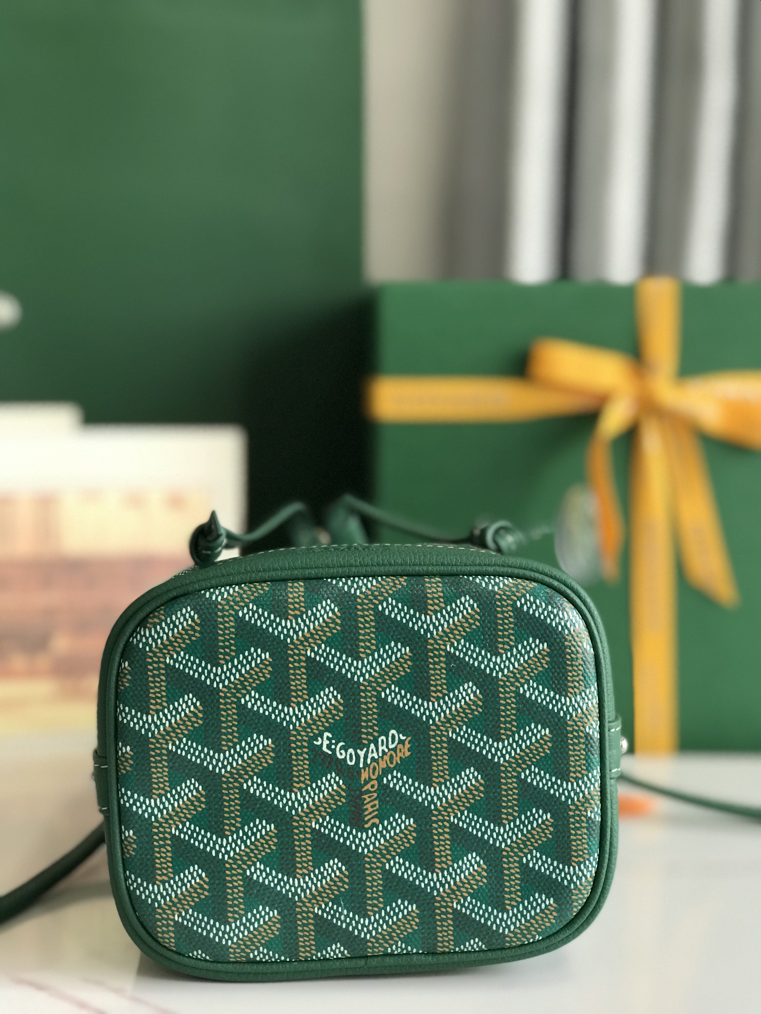 Goyard Petit Flot Mini bucket Bag Green