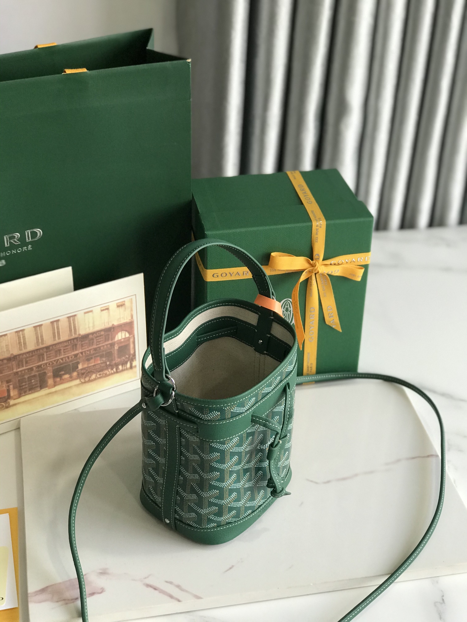 Goyard Petit Flot Mini bucket Bag Green
