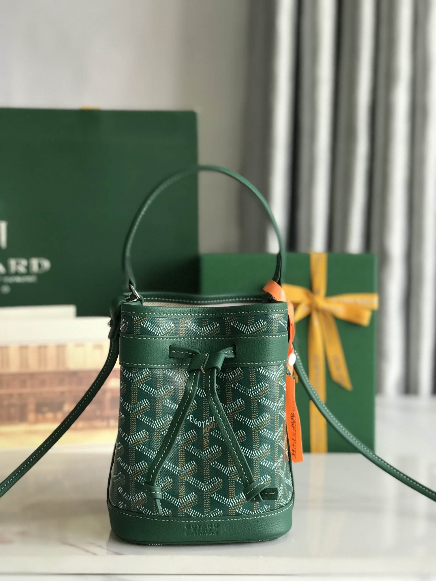 Goyard Petit Flot Mini bucket Bag Green