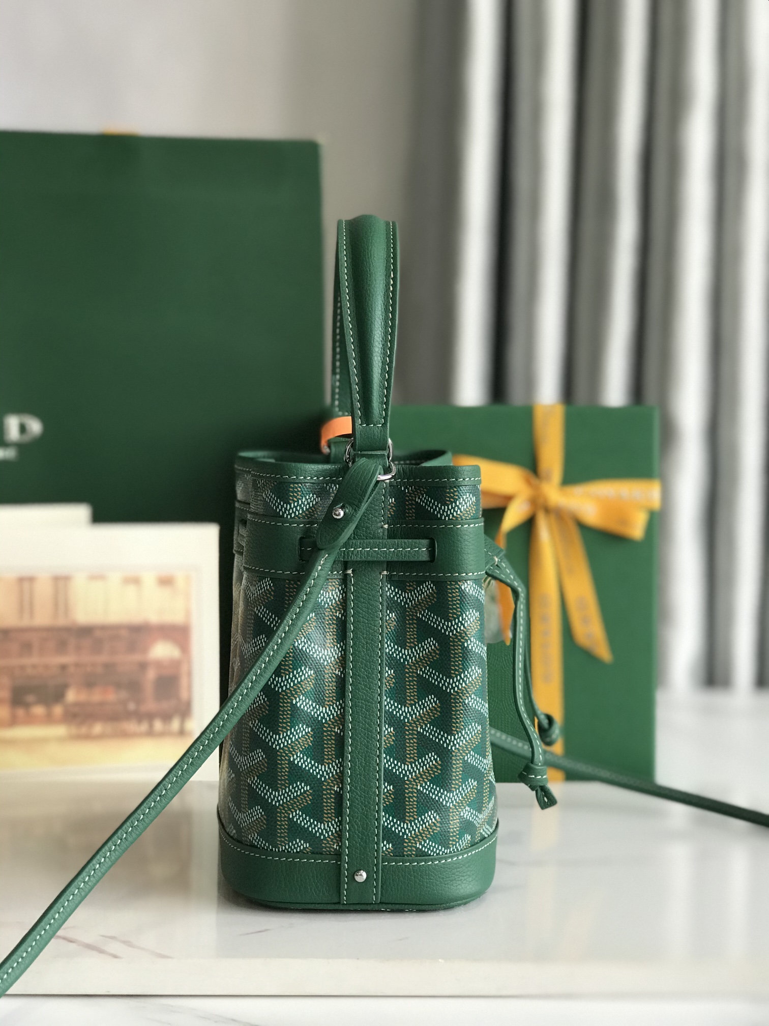 Goyard Petit Flot Mini bucket Bag Green