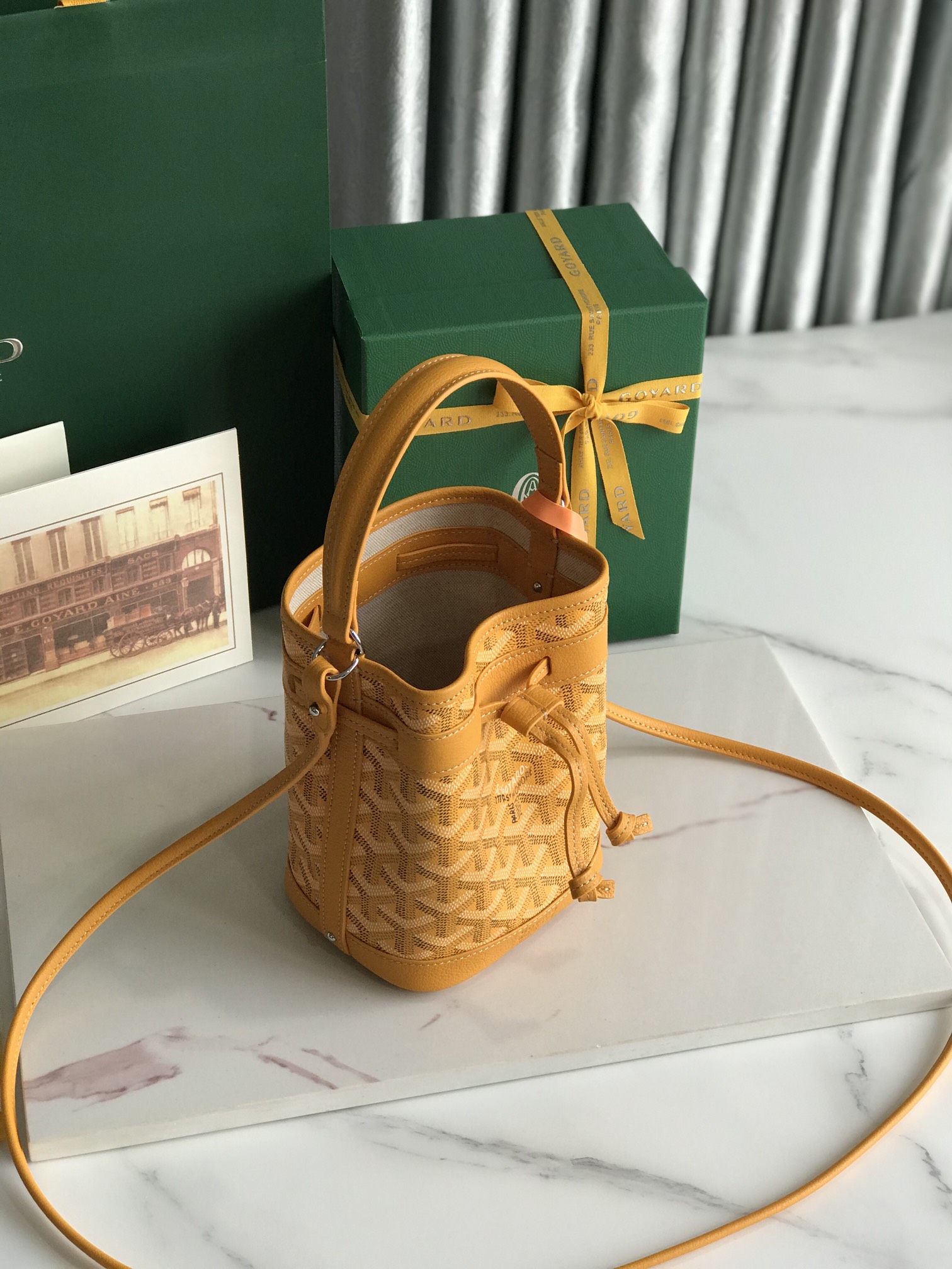 Goyard Petit Flot Mini bucket Bag yellow