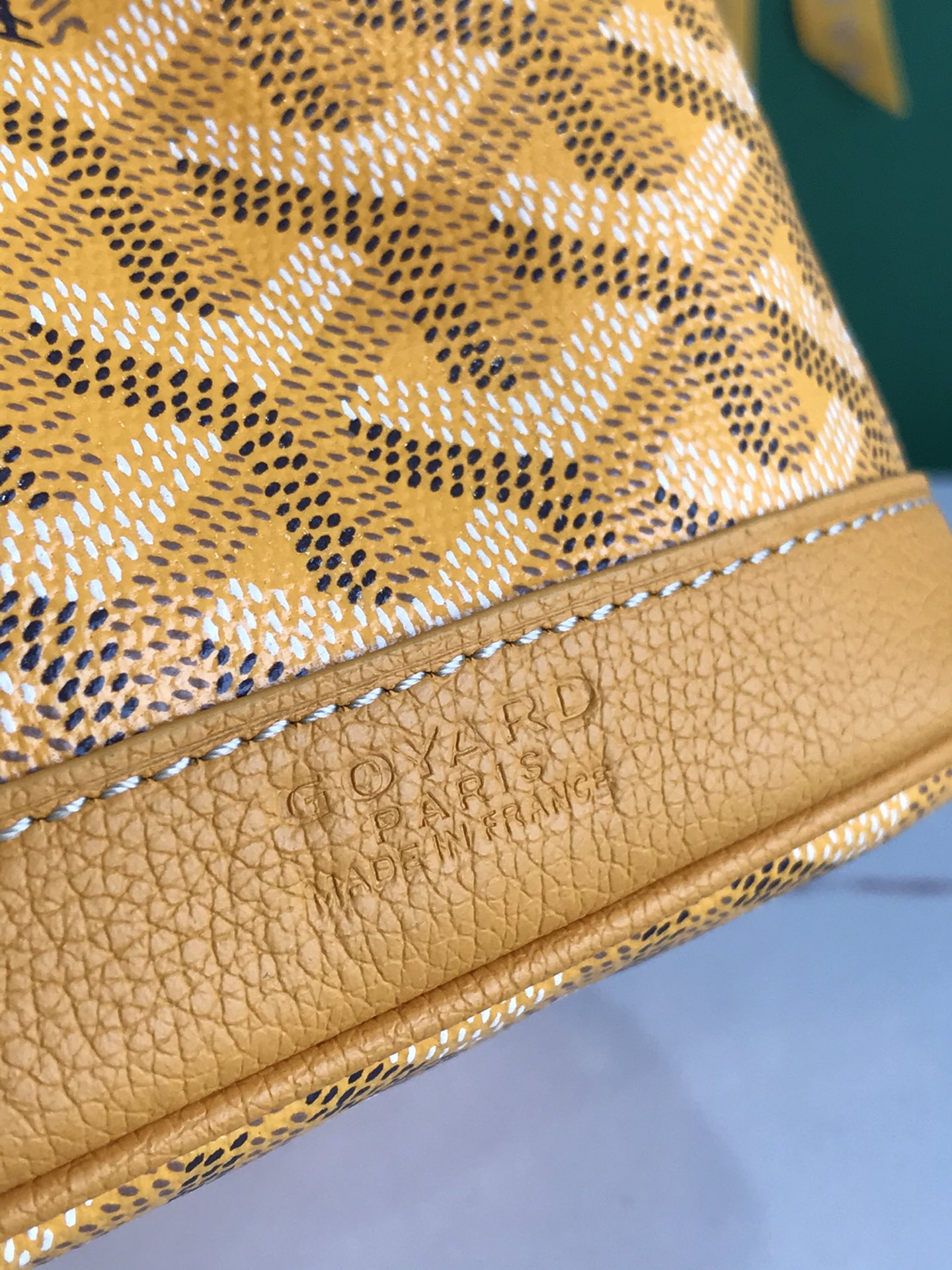 Goyard Petit Flot Mini bucket Bag yellow