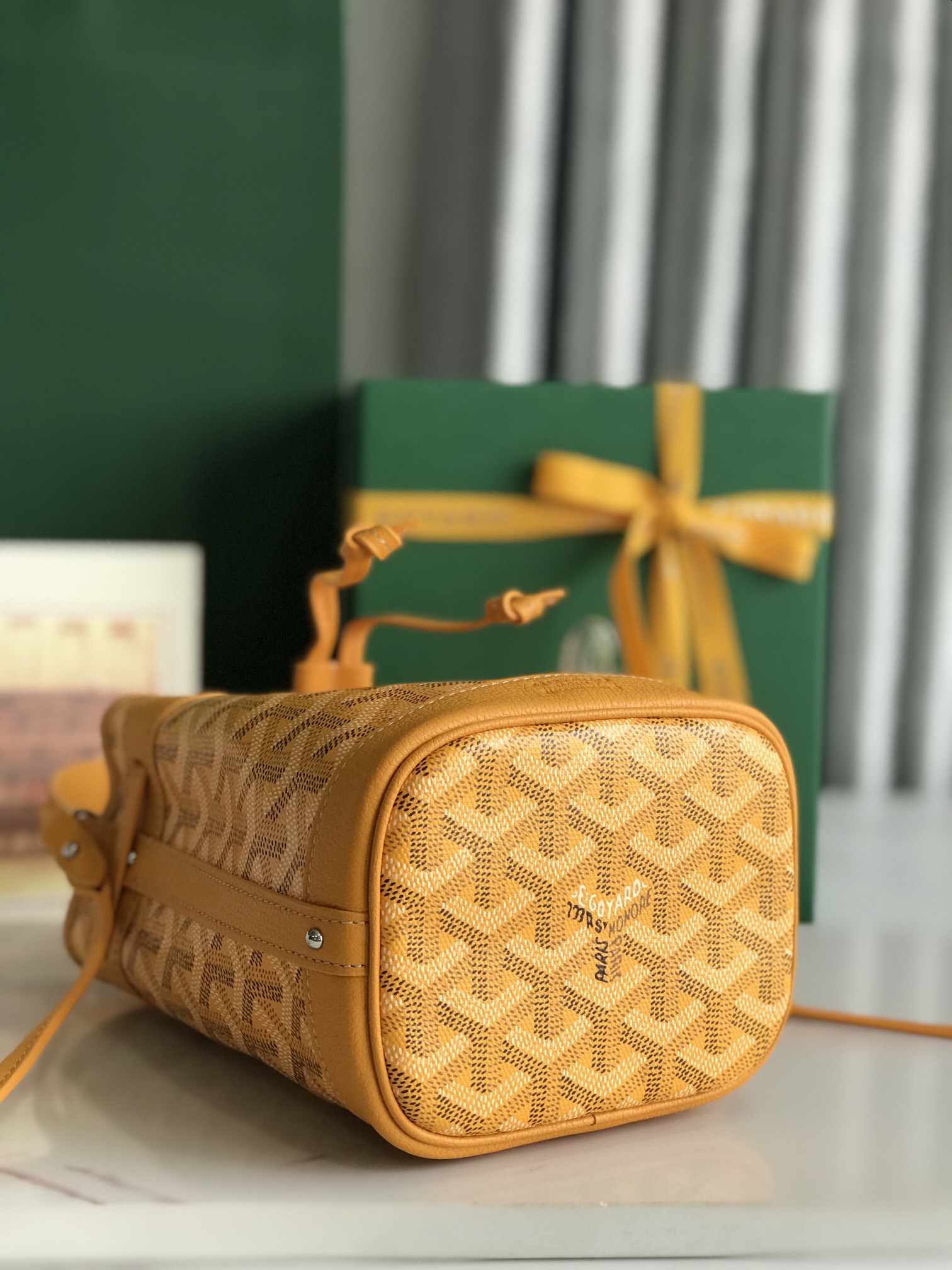 Goyard Petit Flot Mini bucket Bag yellow