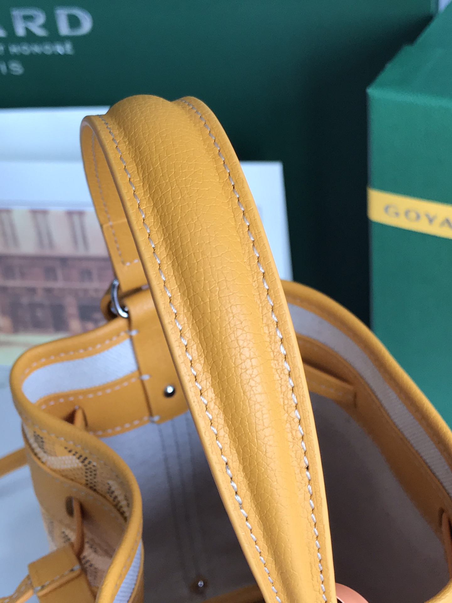 Goyard Petit Flot Mini bucket Bag yellow