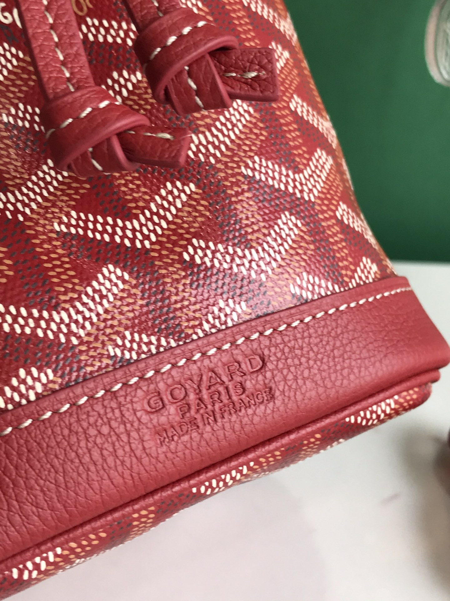 Goyard Petit Flot - Red Goyardine Palladium Hardware