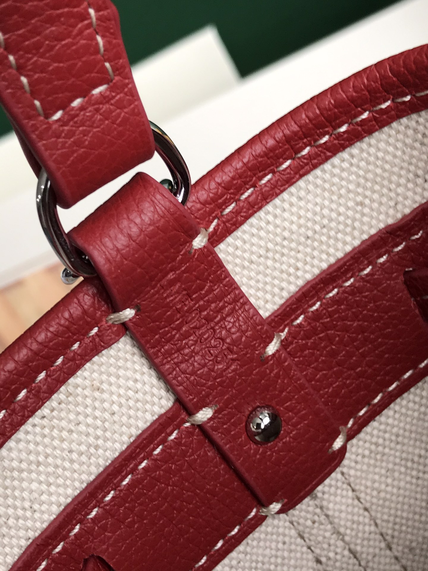 Goyard Petit Flot - Red Goyardine Palladium Hardware