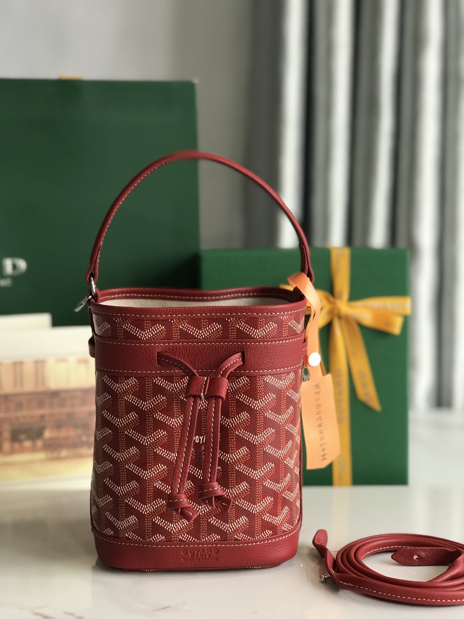 Goyard Petit Flot – Red Goyardine Palladium Hardware