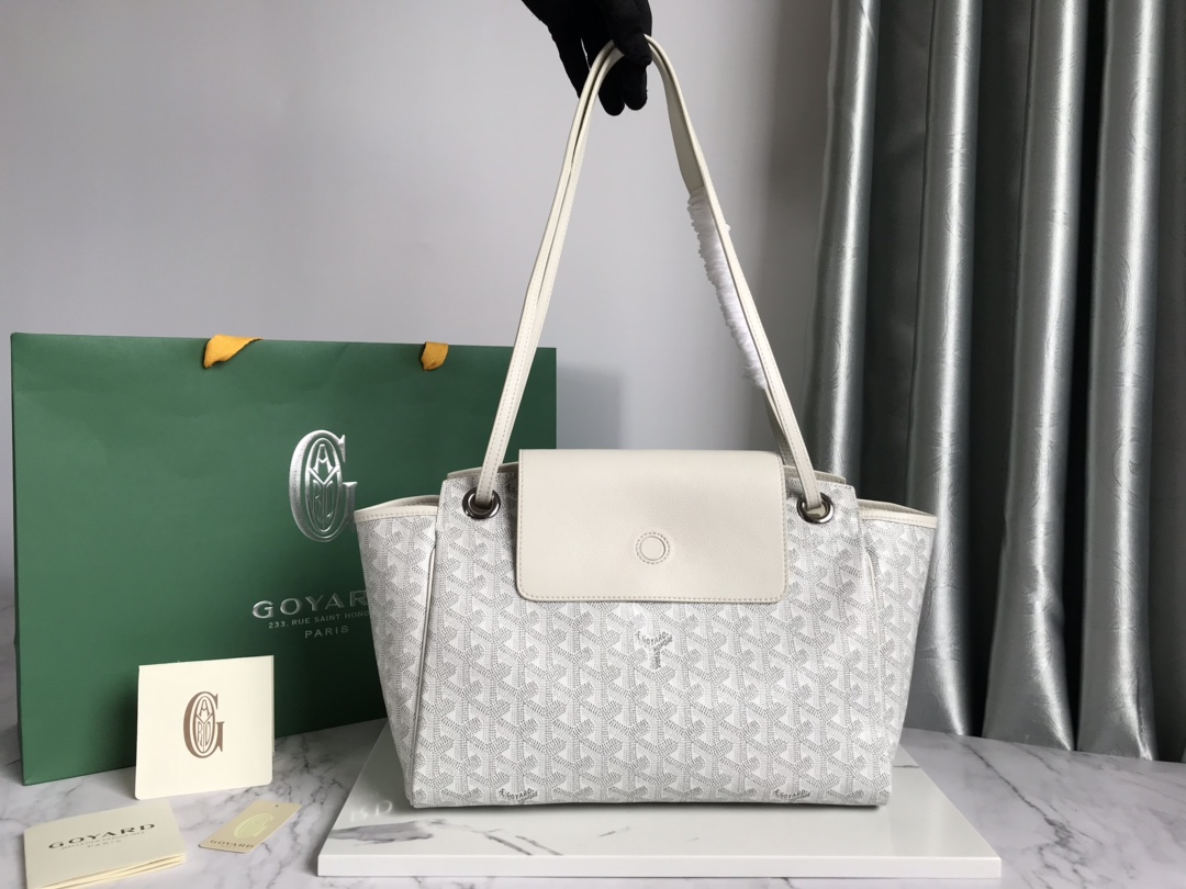 Goyard Goyardine Rouette Soft Bag – white Shoulder Bags,