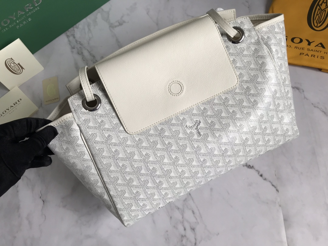 Goyard Goyardine Rouette Soft Bag - white Shoulder Bags,