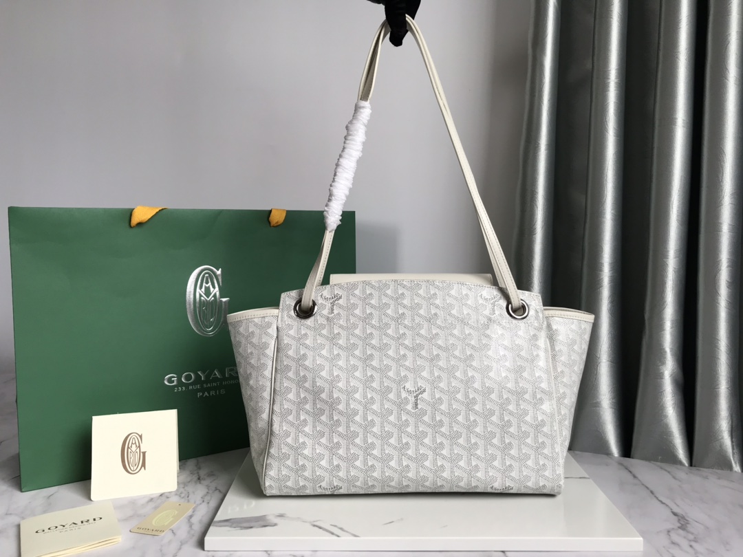 Goyard Goyardine Rouette Soft Bag - white Shoulder Bags,