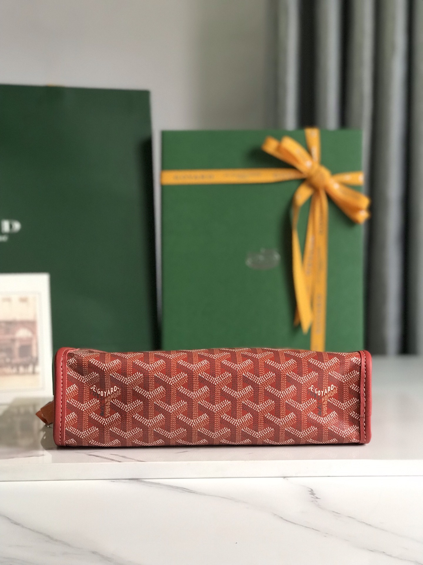 GOYARD Goyardine Jouvence Toiletry Pouch red