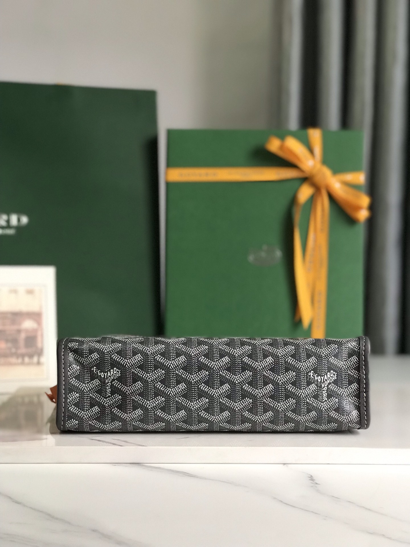 GOYARD Goyardine Jouvence Toiletry Pouch Grey 1260302