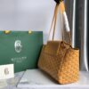Goyard Mustard Goyardine Coated Canvas and Leather Rouette PM Bag yellow