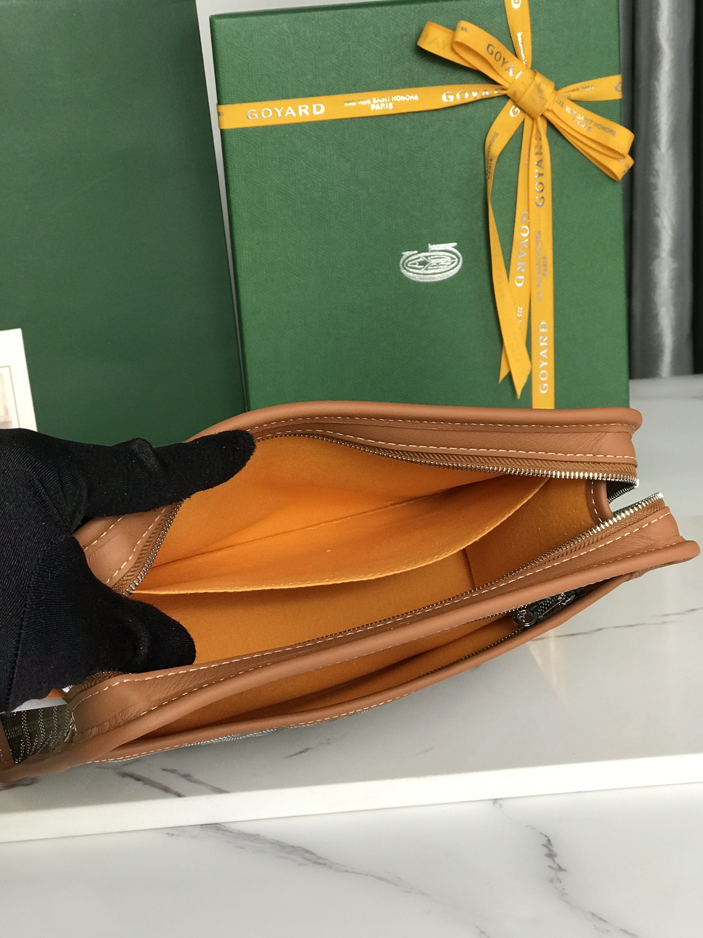 GOYARD Goyardine Jouvence Toiletry Pouch brown