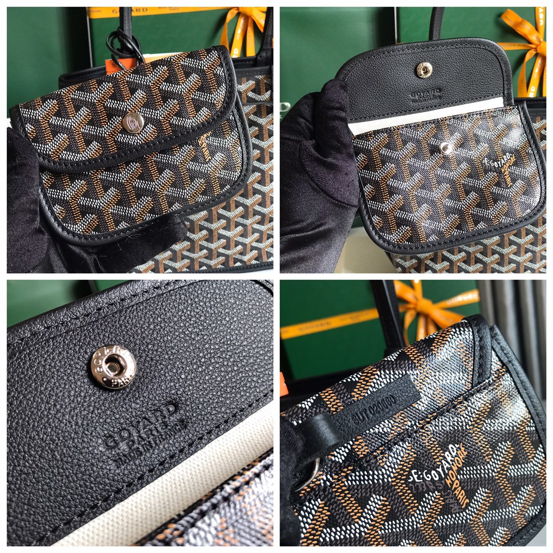Goyard Black Anjou Mini Bag Black Women's Handbag