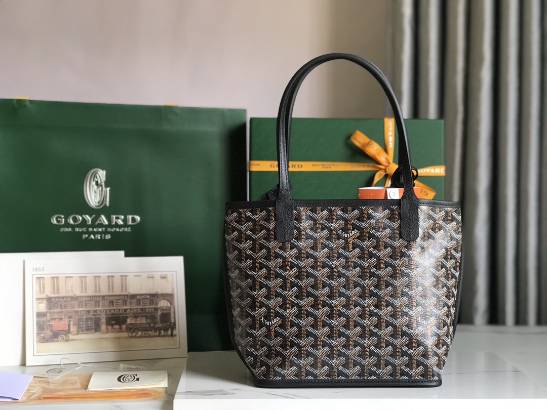 Goyard Black Anjou Mini Bag Black Women's Handbag