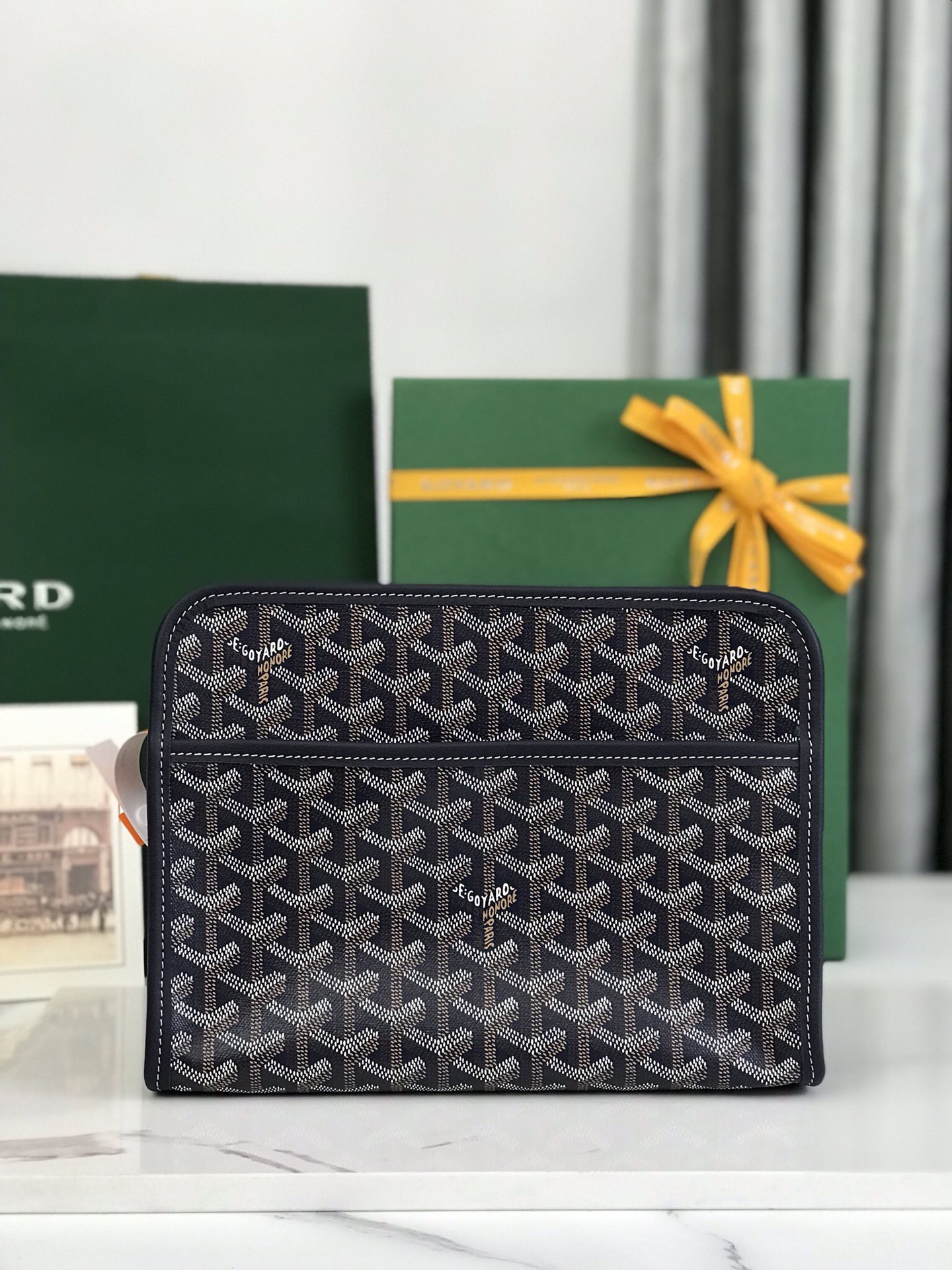 GOYARD Goyardine Jouvence Toiletry Pouch black