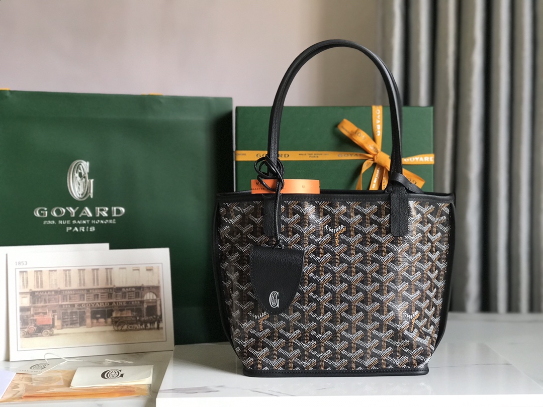 Goyard Black Anjou Mini Bag Black Women’s Handbag
