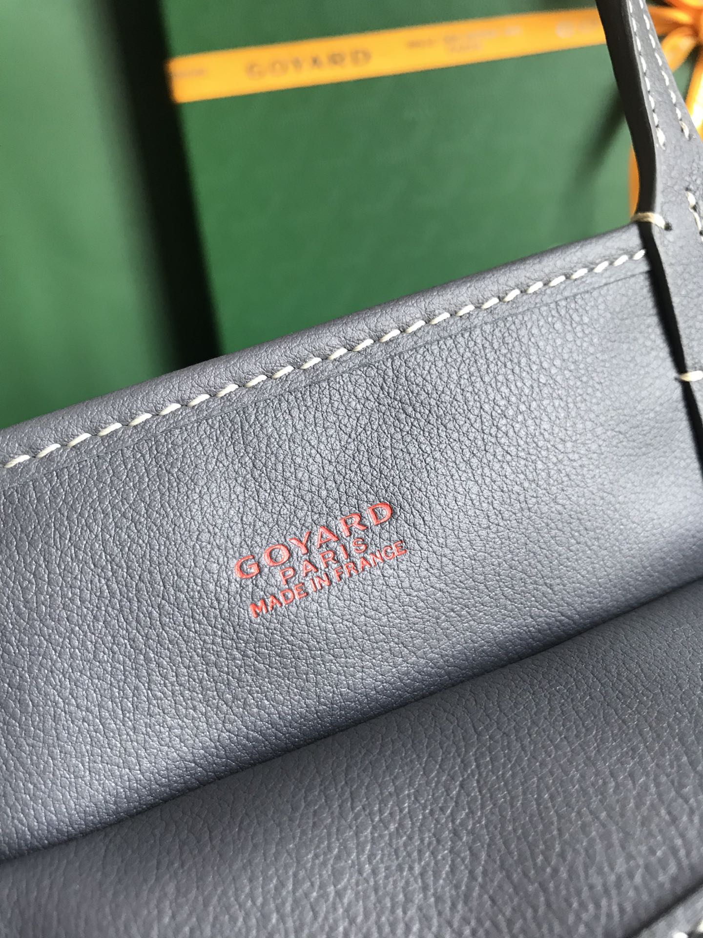 GOYARD Goyardine Reversible Mini Anjou Black  gray 1660698