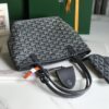 GOYARD Goyardine Reversible Mini Anjou Black  gray 1660698