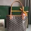GOYARD Goyardine Reversible Mini Anjou Black 1660698