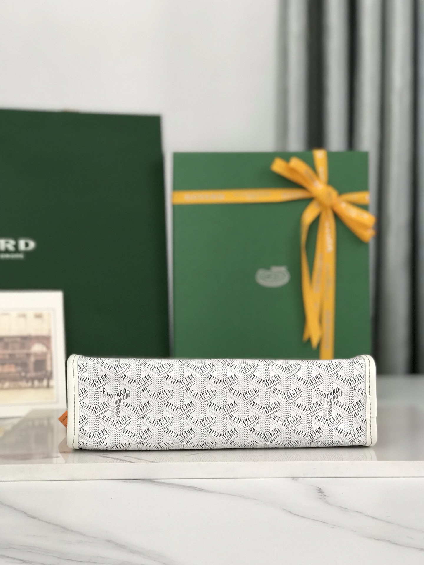 GOYARD Goyardine Jouvence Toiletry Pouch White 1267989