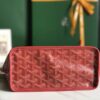 Goyard Goyardine Red Anjou Mini Bag Palladium Hardware