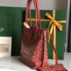 Goyard Goyardine Red Anjou Mini Bag Palladium Hardware