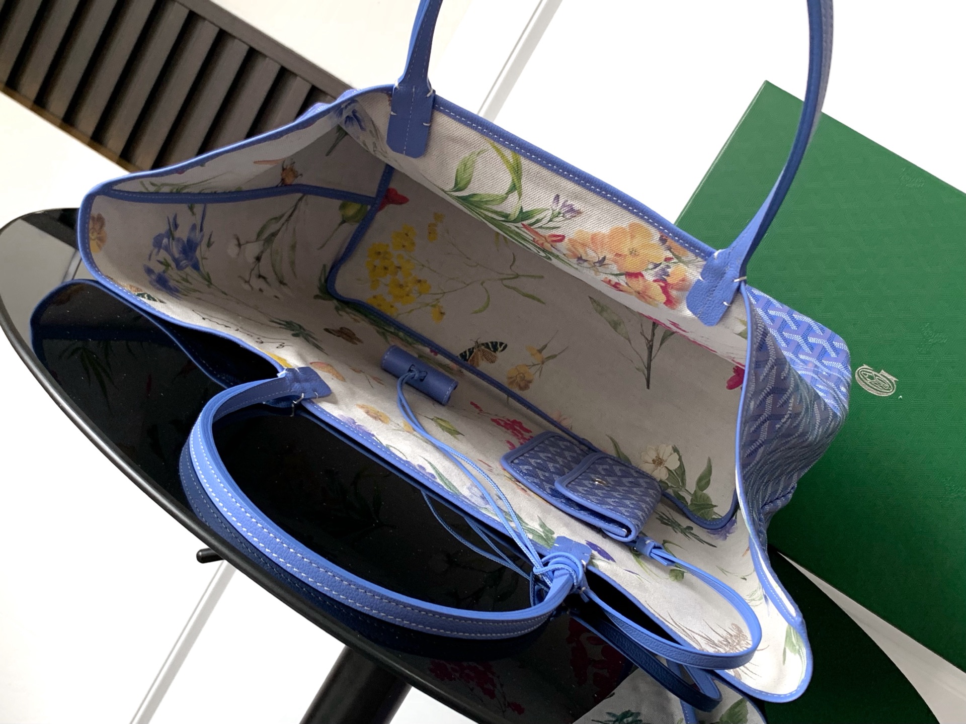 Goyard Saint Louis GM Ama Sky Blue Goyardine Canvas