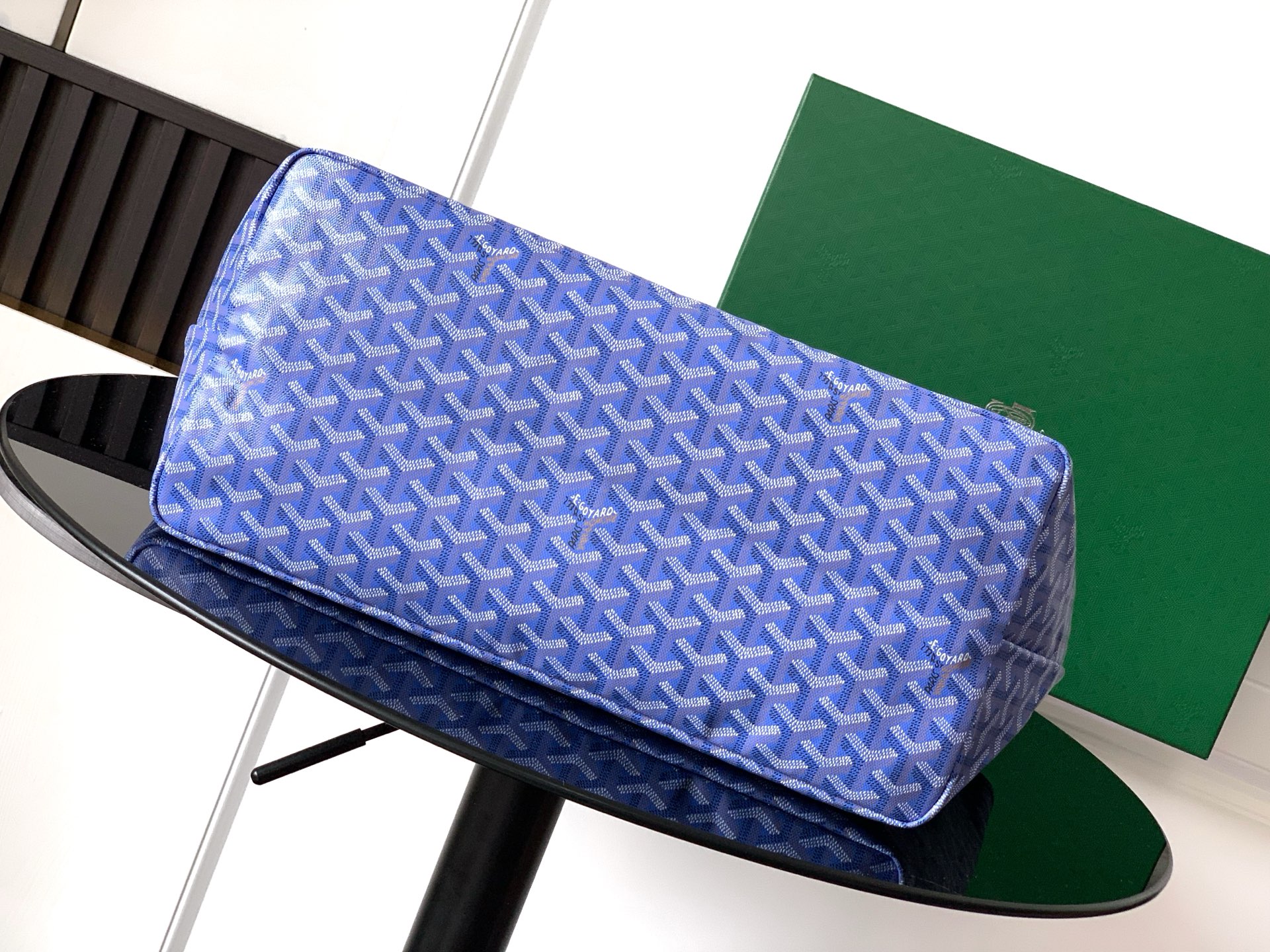 Goyard Saint Louis GM Ama Sky Blue Goyardine Canvas