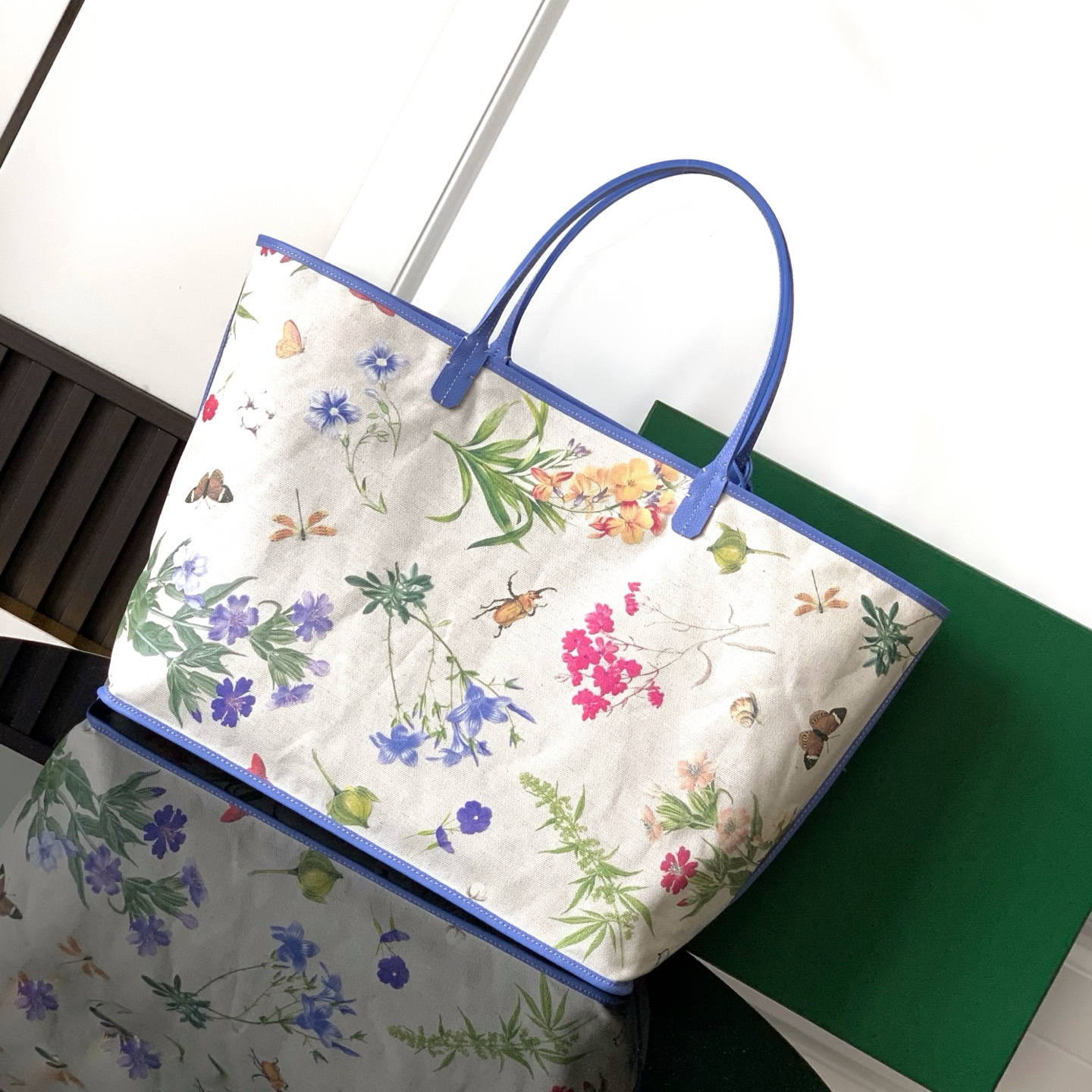 Goyard Saint Louis GM Ama Sky Blue Goyardine Canvas