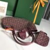 Goyard Black Anjou Mini Bag Burgundy Women's Handbag PM Burgundy
