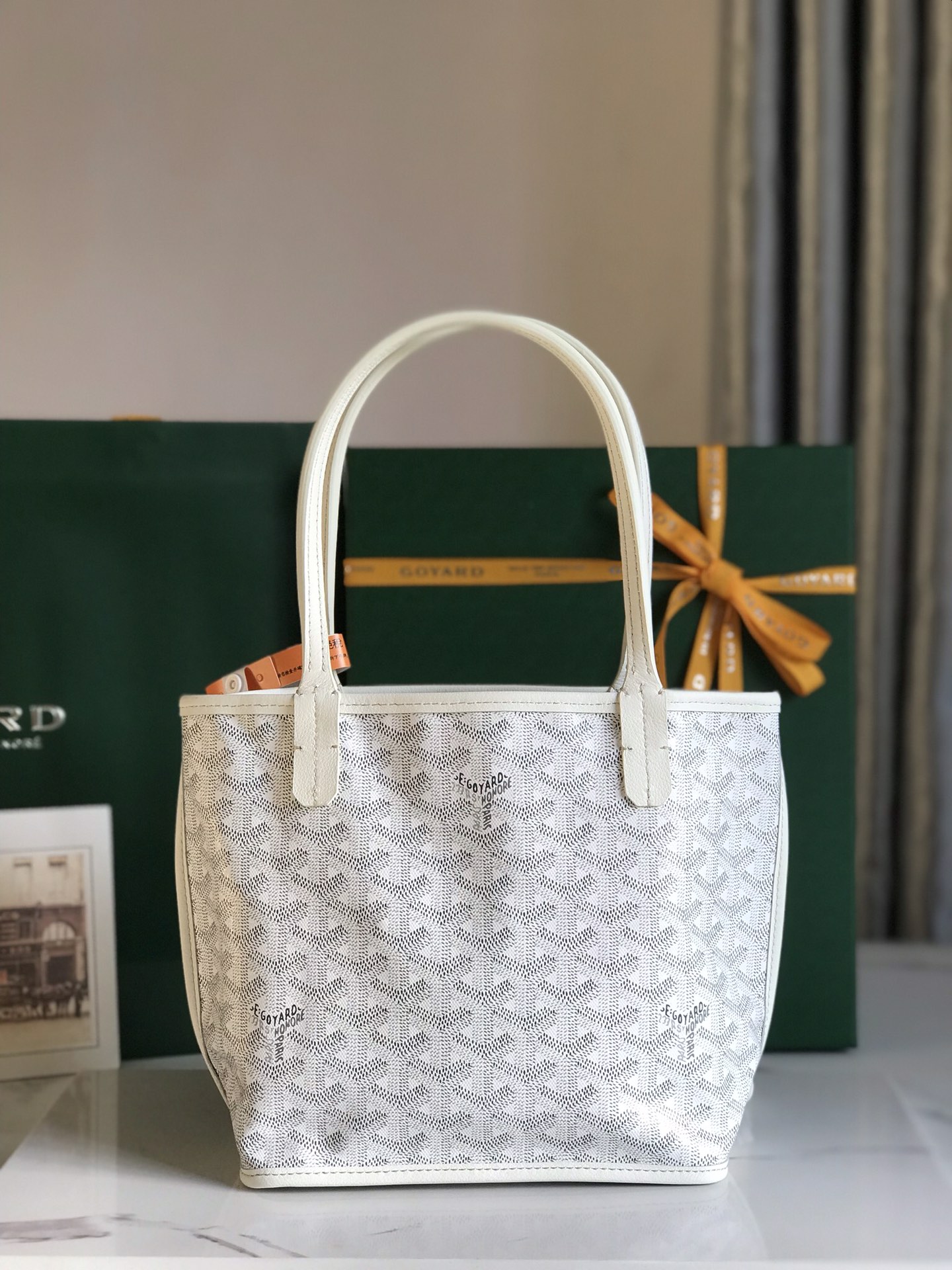Goyard Black Anjou Mini Bag white Women's Handbag