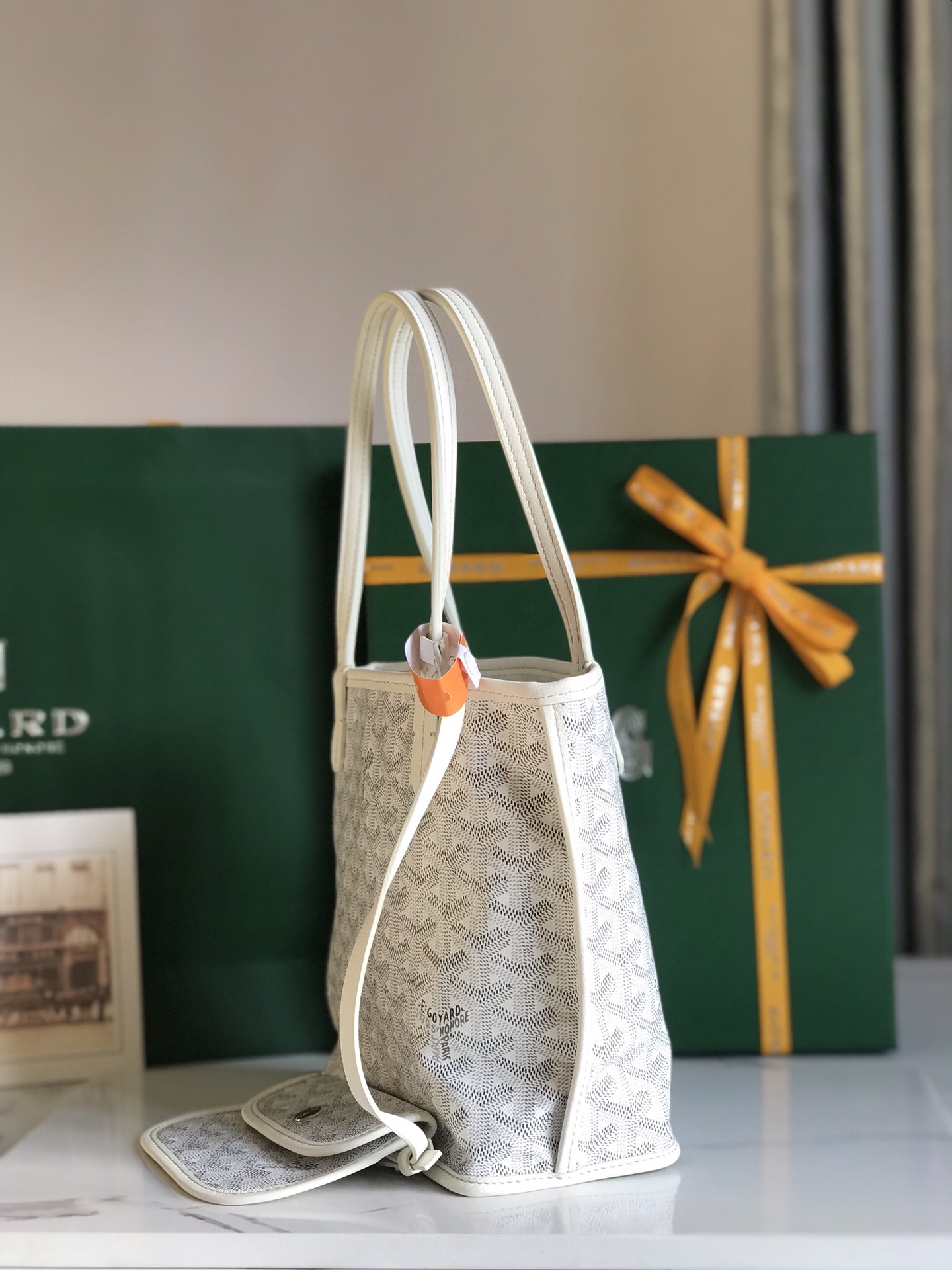 Goyard Black Anjou Mini Bag white Women's Handbag