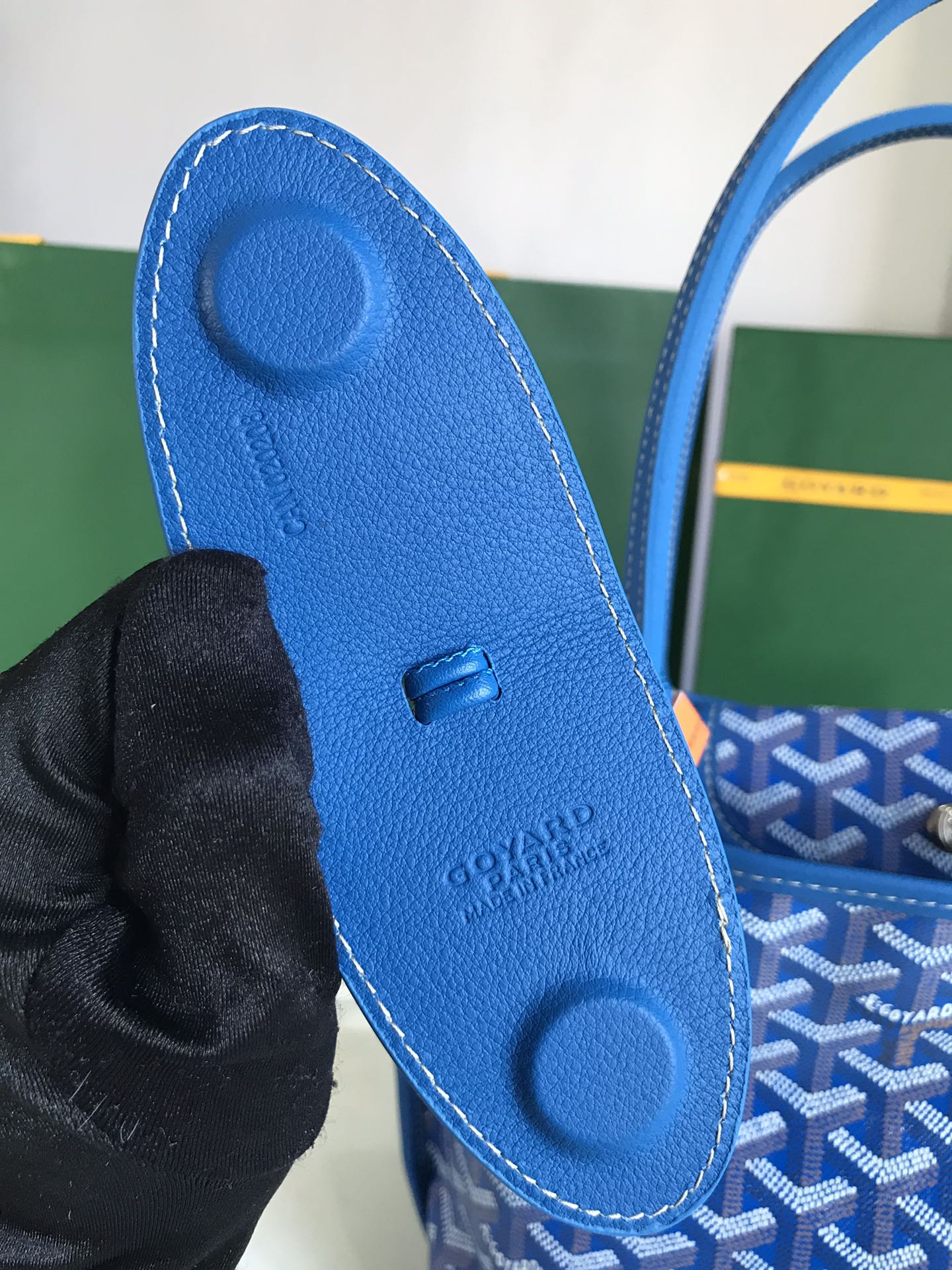 Goyard Black Anjou Mini Bag blue  Women's Handbag