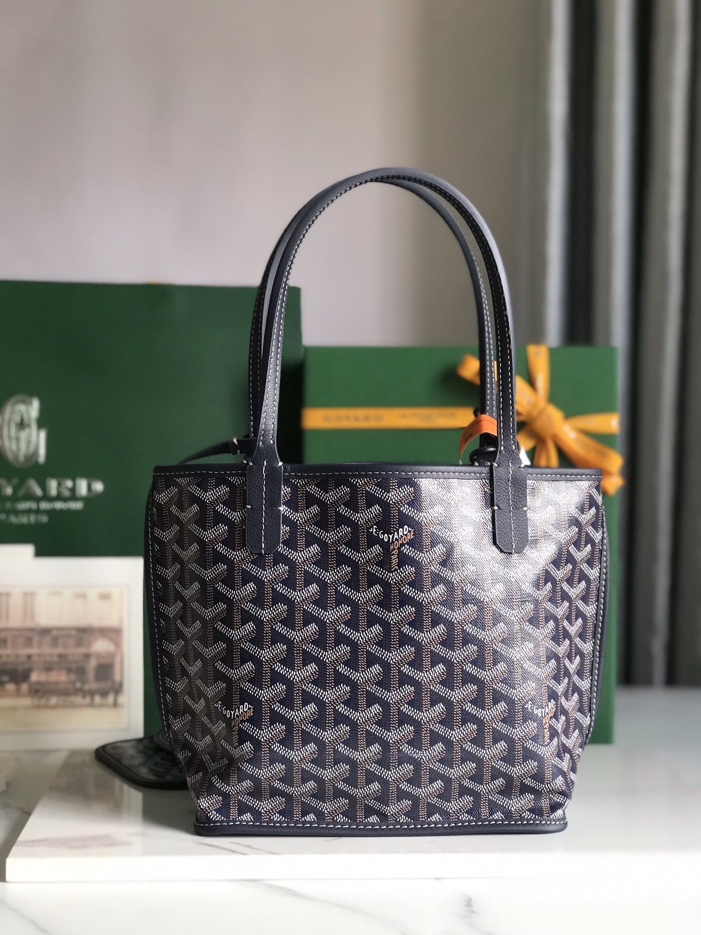 Goyard Black Anjou Mini Bag Black Women's Handbag