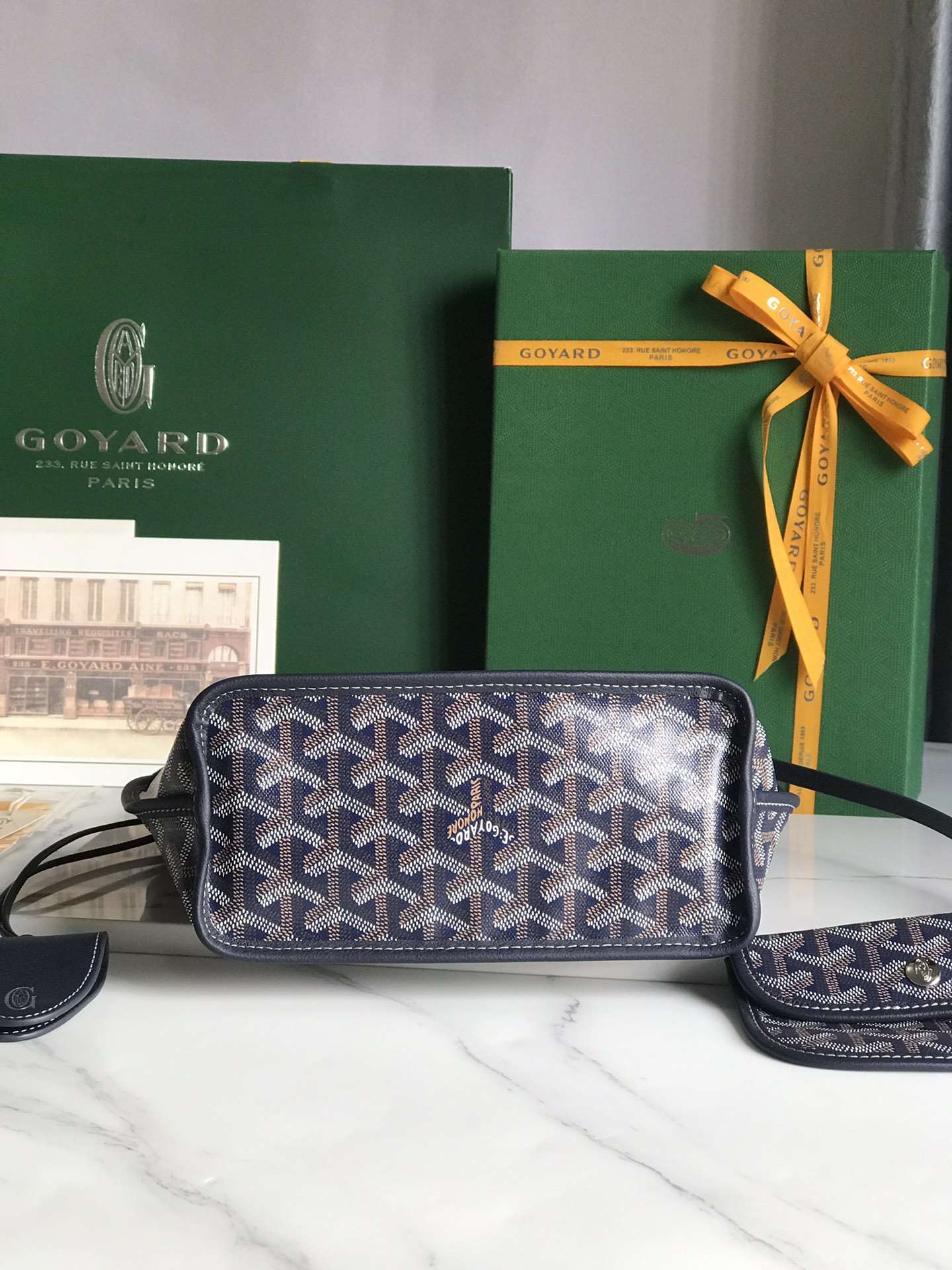 Goyard Black Anjou Mini Bag Black Women's Handbag