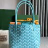 GOYARD Goyardine Saint Louis GM Balise Beach Towel  bag blue