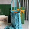 GOYARD Goyardine Saint Louis GM Balise Beach Towel  bag blue