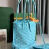 GOYARD Goyardine Saint Louis GM Balise Beach Towel  bag blue