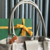 Goyard Leather Handle Goyard Saigon Souple Women's Handbag bag brown gray