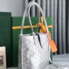 Goyard Precious Metals Goyardine Mini Anjou bag white gray