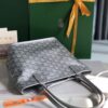 Goyard Precious Metals Goyardine Mini Anjou bag white gray